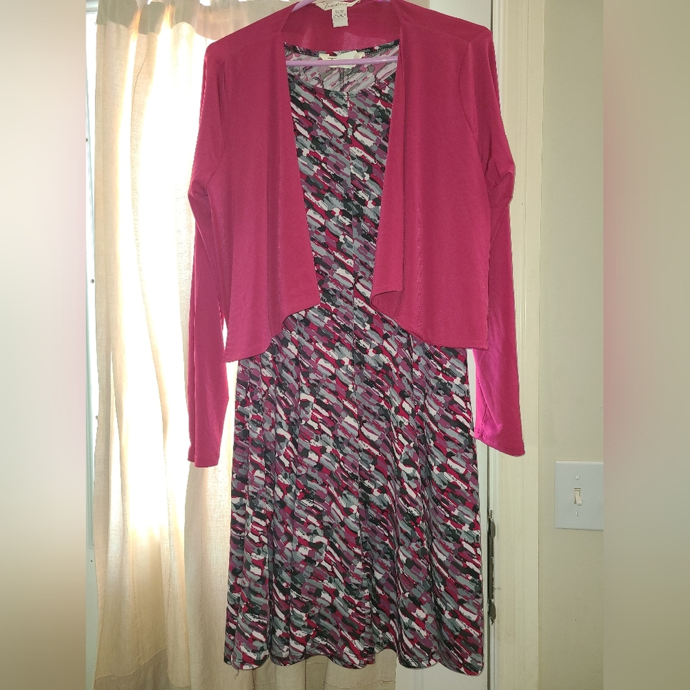 Ladies Dress with shrug Jacket